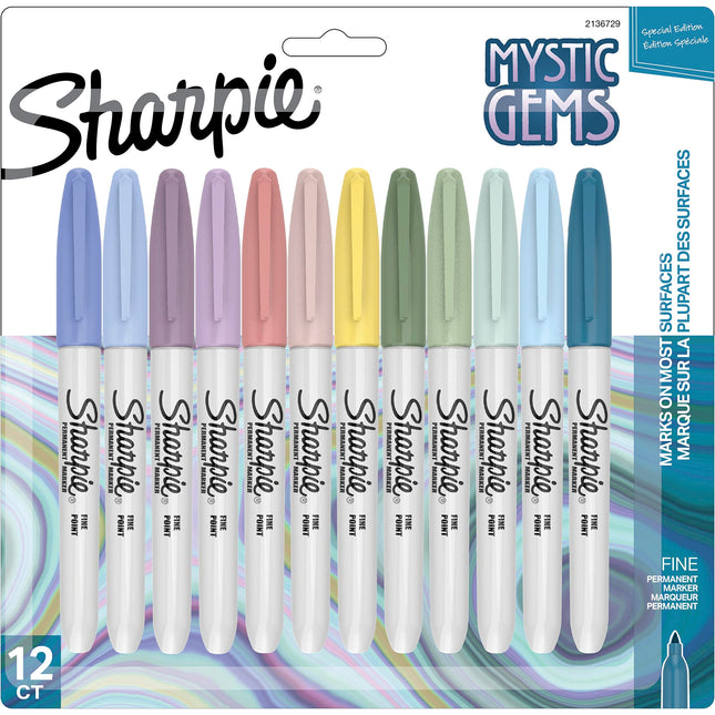 Sharpie Mystic Gems Fine Point Permanent Marker 12/Pkg-