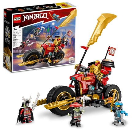 LEGO NINJAGO Kai�s Mech Rider EVO 71783, Upgradable Ninja Motorbike Toy, Mech Action Figure and 2 Bone Warrior Minifigures, Collectible Toys for Kids 7 Plus Years Old, Golden,green