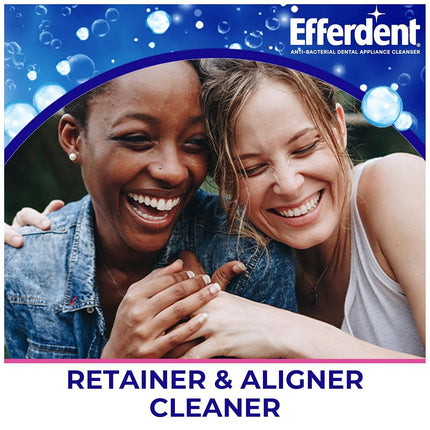 Efferdent Plus Mint Anti-Bacterial Denture Cleanser | 90 tablets | Actively Cleans Between Dentures | Packaging May Vary