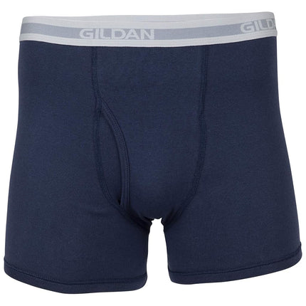 Gildan Men's Boxer Shorts with Short Legs, Multipack Retro Shorts (Pack of 5), Blue Mixed (Pack of 5), S