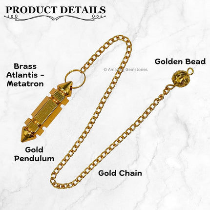 Metaphysical Metal Dowsing Pendulums for Divination, Meditation and Reiki Healing