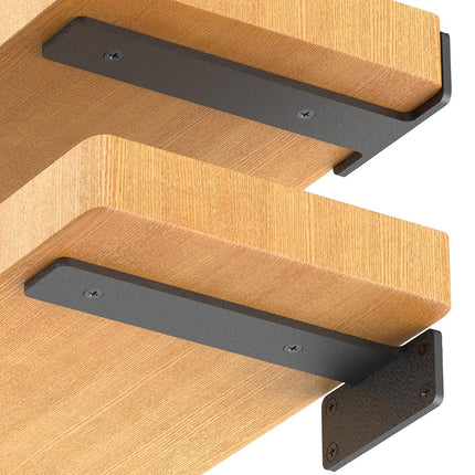 Starunder 4 Pack Floating Shelf Brackets, 10 inch 