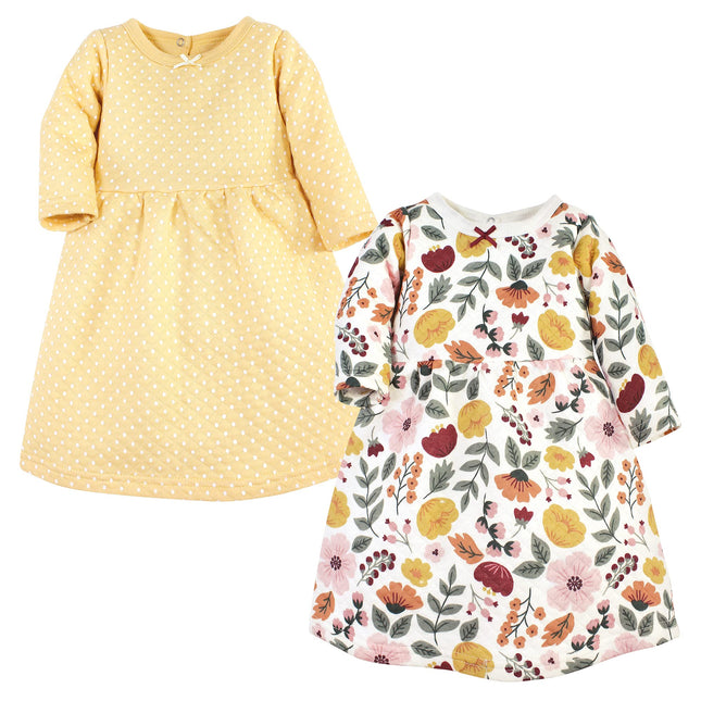 Hudson Baby Baby Girls' Cotton Dresses, Fall Botan