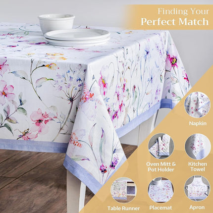 Maison d' Hermine Table Cloth Rectangle Table Reusable 100% Cotton 70"x90"