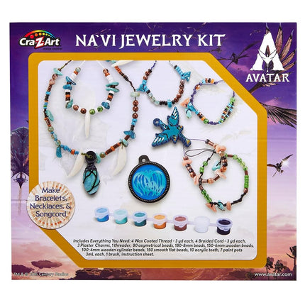 CRA-Z-Art Avatar Na’vi Jewelry Making Kit, Make Your Own Bracelets, Necklaces & Songcord, Beads, Charms, Threads & Paints, Creative Craft Kit for Kids Ages 6+