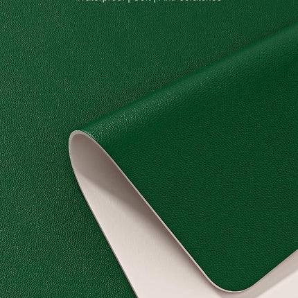 Niniubye Desk Pad, 48" x 17" PU Leather Non-Slip Desk Mat Large Mouse Pad for Desktop, Waterproof Laptop Computer Writing Mat for Office, Home, Work, Gaming, Dark Green
