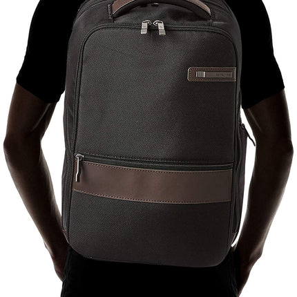 Samsonite Kombi Business Backpack, Black/Brown, 16.25 x 10.5 x 5-Inch, Kombi Business Backpack