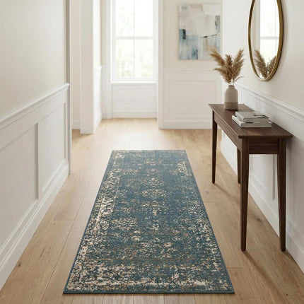 Unique Loom 3141402 Area Rug, 2' x 10', Blue