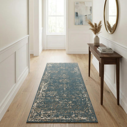 Unique Loom 3141402 Area Rug, 2' x 10', Blue