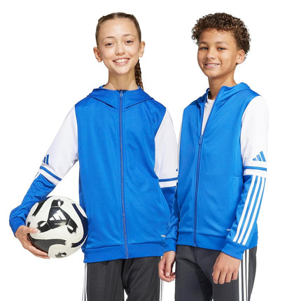 Adidas Squadra 25 Hoodie Jacket, Royal Blue/White, M Unisex Children