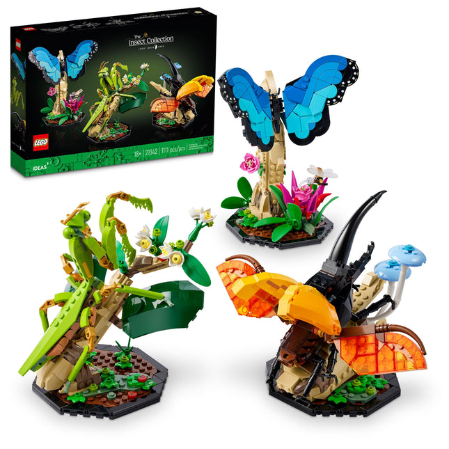 LEGO Ideas The Insect Collection, Fun Gift for Nat