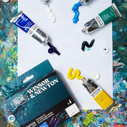 Winsor & Newton Winton Oil Color Paint Set, Seascape, 5 x 37ml Tubes