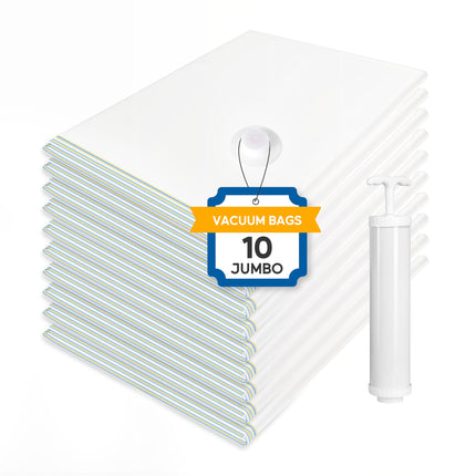 Simple Deluxe 10 Jumbo Vacuum Storage Bags, Space 