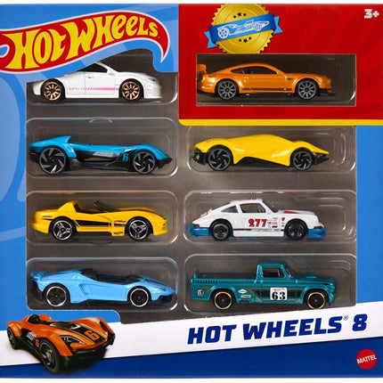 Hot Wheels 8-Pack of Toy Cars & Trucks (Styles May