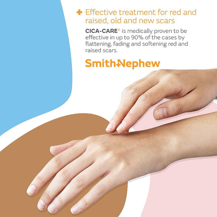 Smith & Nephew Cica-Care 6 x 12 cm Scar Treatment Wound Dressing, 1 Count, Non-Sterile, Non-Adherent, 0.042 grams
