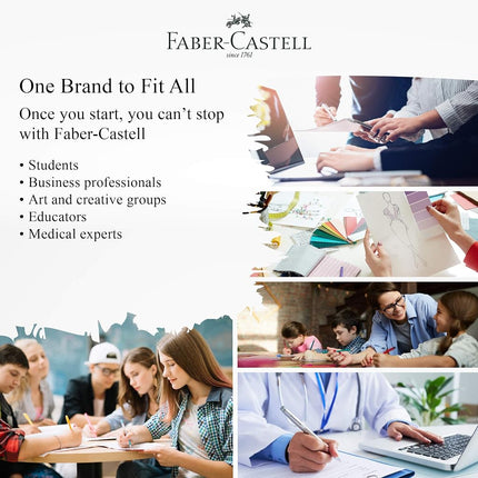 Goma de borrar blanca Faber-Castell sin polvo (caja de 20 unidades) - Borrado suave, borde cómodo, sin látex, ideal para borrar minas de grafito en la escuela, oficina y hogar