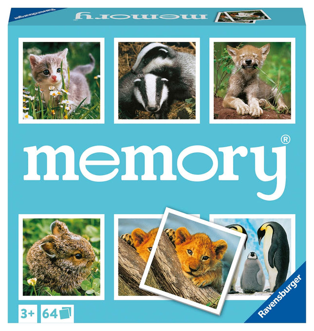 Ravensburger Animal Babies Memory Game - Matching 