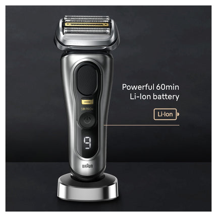 Braun Series 9 9517s PRO+ Electric Razor for Men, 5 Pro Shave Elements & Precision Long Hair ProTrimmer, Charging Stand, Braun�s Best for Smooth Skin, Wet & Dry Electric Razor with 60min Runtime