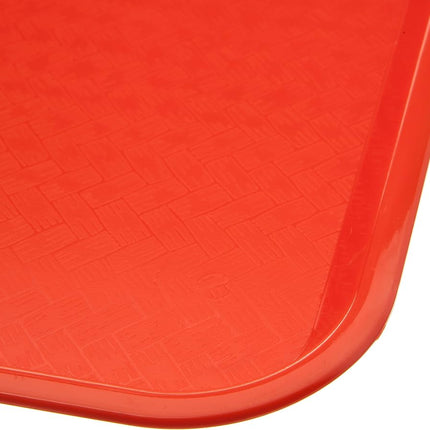 Carlisle FoodService Products CT101424 Bandeja de plástico estándar para cafetería/comida rápida, con certificación NSF, sin BPA, 14" de largo x 10" de ancho, naranja (paquete de 24)