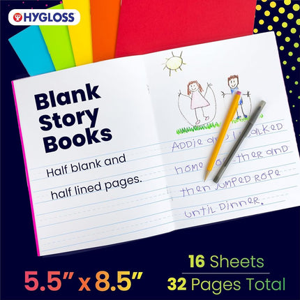 Hygloss My Storybook Blank Book, 5.5" x 8.5", Pack of 24
