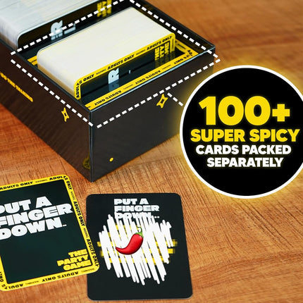 Hunch Games Put A Finger Down - The Viral Party Game That Will Have Everyone Talking - Funny Adult Card Game & Icebreaker Ideas, Game Nights, & Big or Small Groups, 400 Cards for 2+ Players