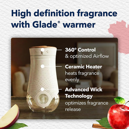 Recambio de ambientador de aceite perfumado Glade Plugins, Manzana Canela, 5 unidades