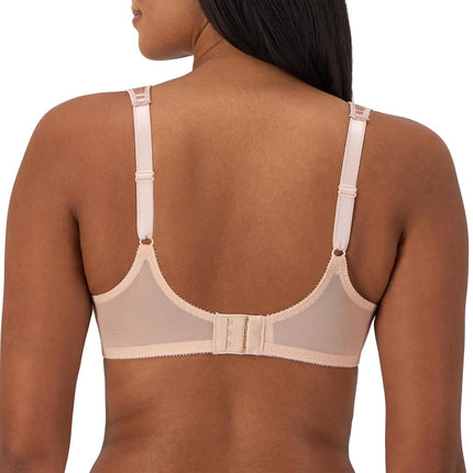 Bali Satin Tracings Minimizer Bra, Underwire Bra, Full-Coverage Bra, Maximum Support Minimizer Underwire Bra, Rosewood, 36C