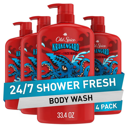Old Spice Cleansing Body Wash for Men, 3X Defense,