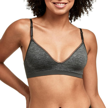 Hanes womensG795Seamless Bra - Gray - L