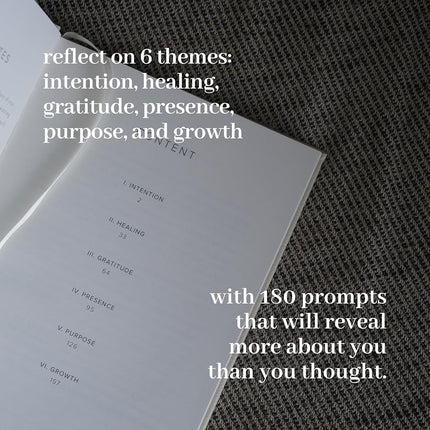 INSIDE THEN OUT Dig Deeper Journal - Guided Daily Journal With 180 Undated Prompts for Intention, Healing, Growth, Gratitude, Self Love & Discovery, Wellness, and Mindfulness - Self Care Routine Gift