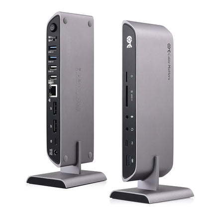 Cable Matters 10Gbps USB C Dock (USB C Docking Station) with Dual 4K HDMI and 80W Charging for Windows - USB-C & Thunderbolt 3 Port Compatible - Supports One External Display with MacBook Pro
