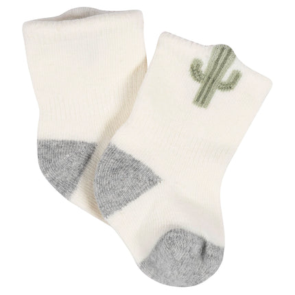 Gerber Unisex Baby 8-Pair Wiggle-Proof Sock, Southwest, 0-3 Months