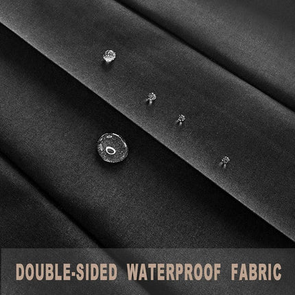 Vatge Doorway Curtains Privacy - Black Curtains for Closets Without Doors Room Divider for Doorway, Hanging Privacy Curtain Wall for Room Separation,1 Panel with Tieback, W52 x L78, Black