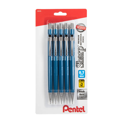 Pentel Sharp Mechanical Pencil (0.7mm), Blue Barre