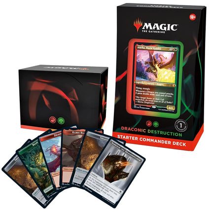 Magic The Gathering Mazo de Comandante Inicial - Destrucción Dracónica (Rojo - Verde)