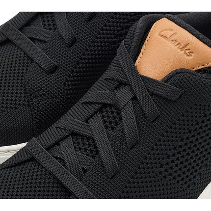 Clarks Women's Nalle Walk Sneaker, Black Knit, 11 Wide