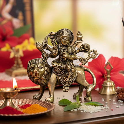 ESPLANADE Brass Statue Maa Durga Mata Rani Idol fo