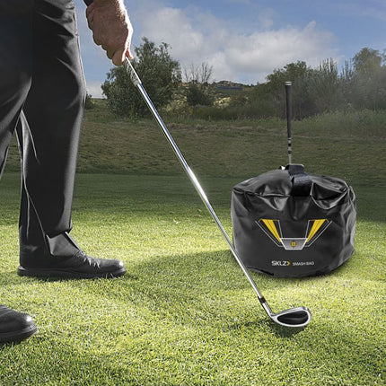 SKLZ Smash Bag Golf Impact Trainer, Improves Swing Accuracy,Helps Eliminate Fat and Thin Shots,Fills with Towels or Clothes for Convenient Practice - Heavy-Duty Material, Ideal for Beginners