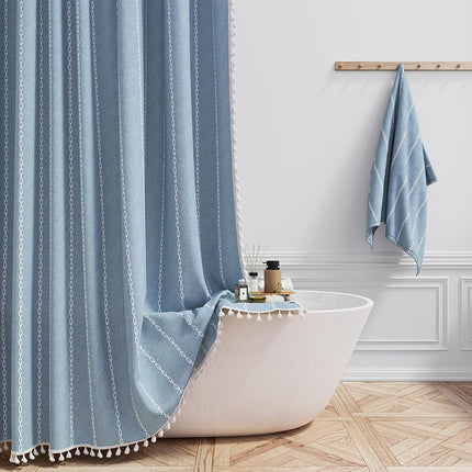 BTTN 72x96 Extra Long Boho Linen Heavy Duty Cloth 