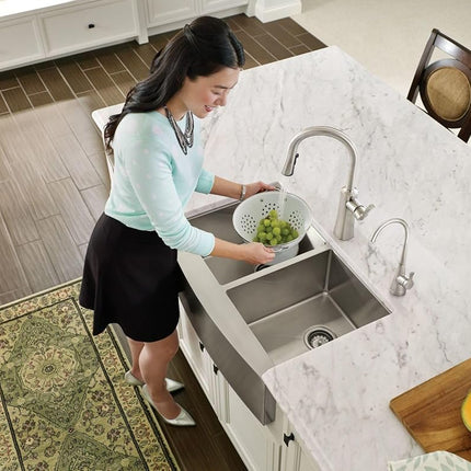 Moen S5520SRS Sip Transitional One-Handle High Arc Beverage Faucet, Spot Resist Stainless