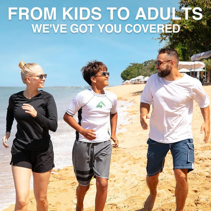 Kanu Surf - Tee-shirt anti-UV de protection solaire UPF 50+ Flex pour petits garçons, blanc, 3T