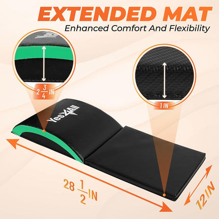 Yes4All Ab Mat with Tailbone Protector - Red