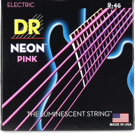 DR Strings Hi-Def Neon Pink Electric Lite-Heavy