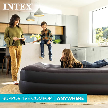 Intex ntex Dura-Beam 标准系列枕头托 带内置枕头和内部电动泵 单人床
