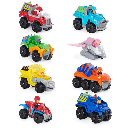 PAW PATROL La 6059296 Set of 8 True Metal Dino Rescue Vehicles Mission Dino Metal Toy for Children Aged 3+
