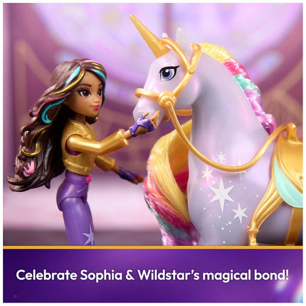 Unicorn Academy, Sophia & Wildstar Set with 2 Riding Accessories and Hair Styling Tool, Dolls and Unicorn Toys for Girls Aged 4 and up