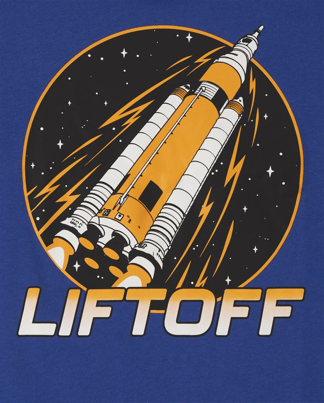 The Children's Place Boys Short Sleeve Graphic T- Shirt 2-Pack, Liftoff/Astronaut, XX-Large