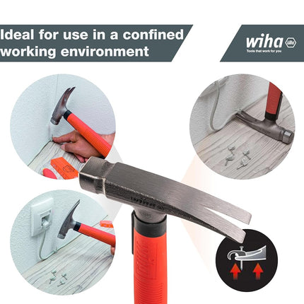 Wiha SB846300E Electrician's, 300 g Hammer Head, Red