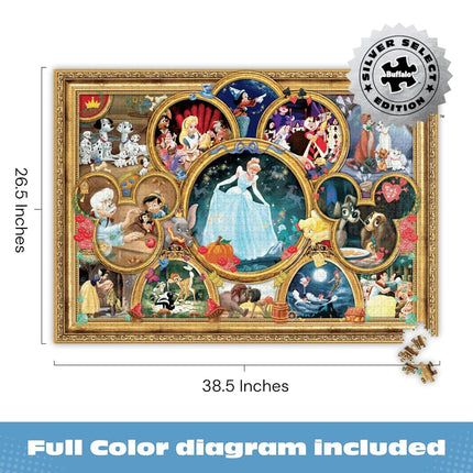 Buffalo Games - Silver Select - Disney - Classic Collage - 2000 Piece Jigsaw Puzzle for Adults -Challenging Puzzle Perfect for Game Nights - Finished Size is 38.50 x 26.50
