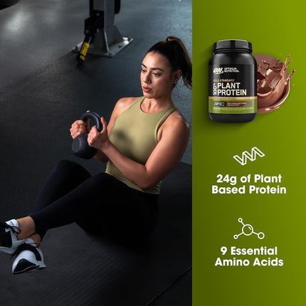 OPTIMUM NUTRITION Gold Standard 100% Plant Protein Rich Chocolate Fudge, 800g, 20 Serve